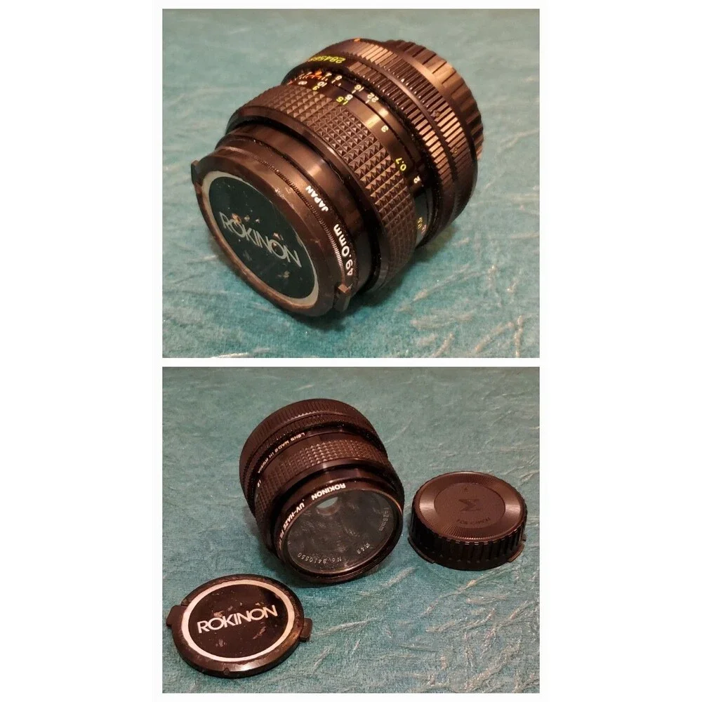 LOT Film Camera & Accessories: Lenses Flashes Filters Mixed Brands All Untested